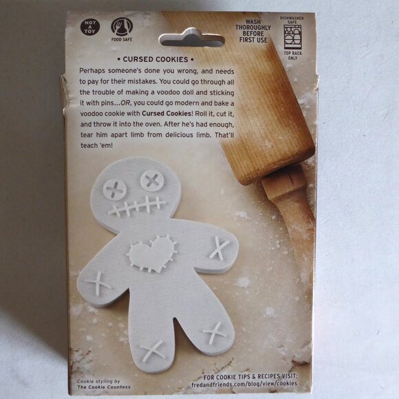 NEW FRED BRAND HALLOWEEN CURSED COOKIE VOODOO DOLL CUTTER - Picture 5 of 6